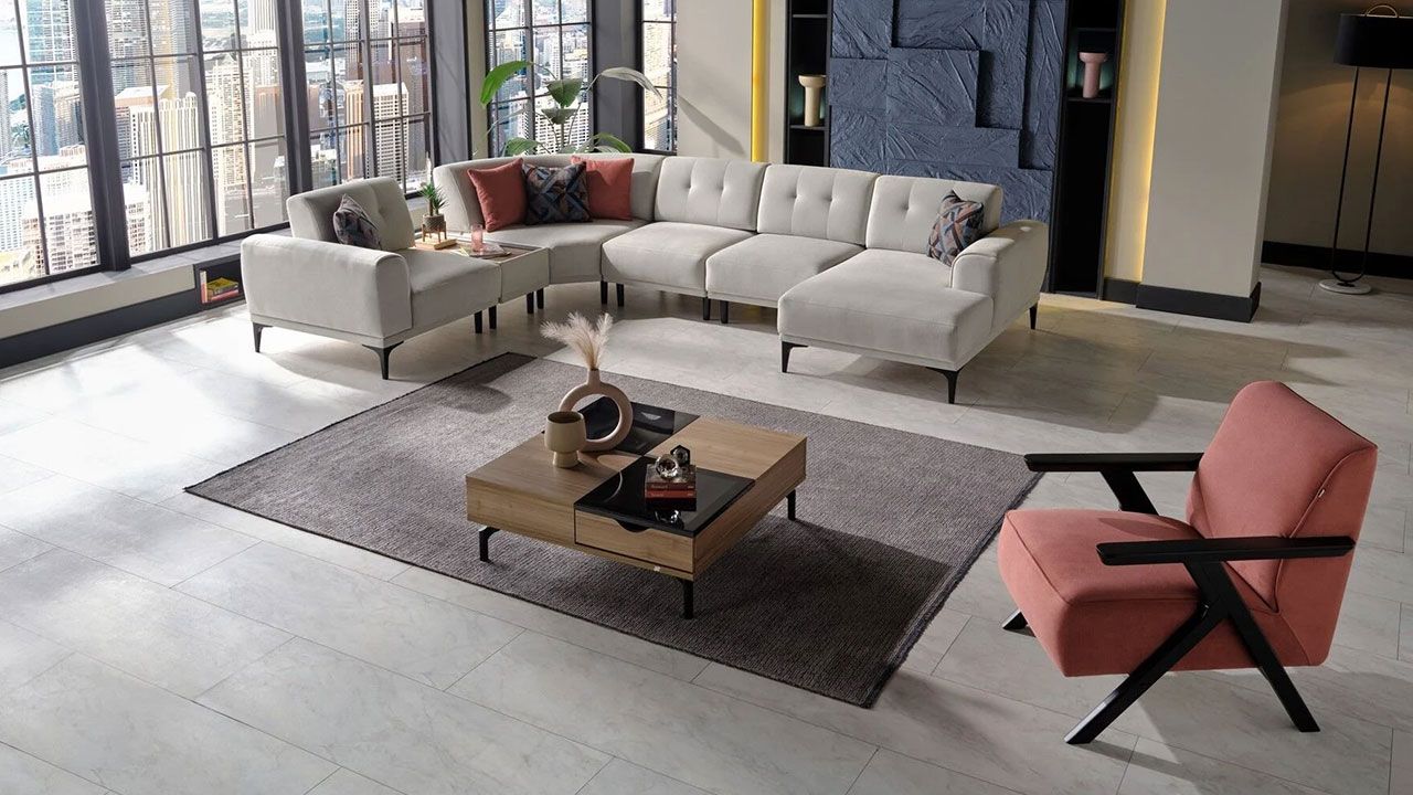 Γωνιακός small  καναπές Senfoni  Π