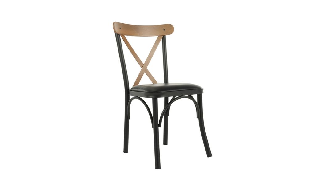 Καρέκλα κουζίνας Essen Black (2τμχ)