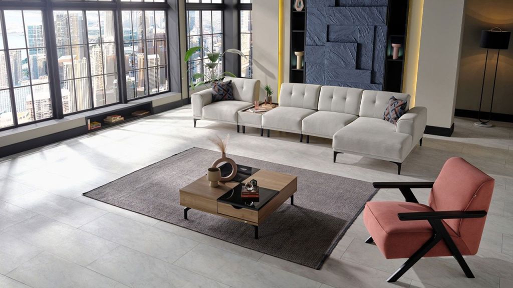 Γωνιακός large καναπές Senfoni