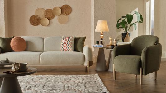 Τραπεζάκια σαλονιού ζιγκόν Borneo (σετ)