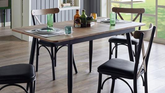 Τραπεζαρία κουζίνας Essen (μαύρη)