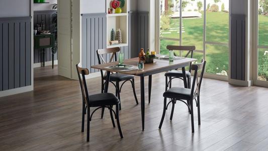 Τραπεζαρία κουζίνας Essen (μαύρη)