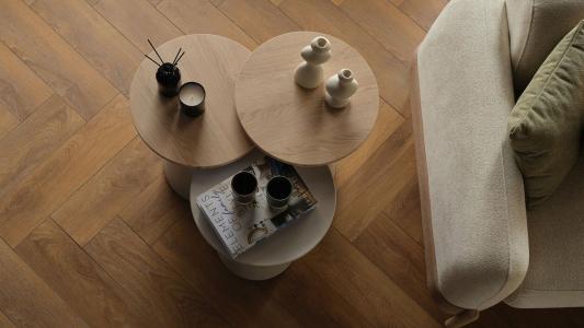 Τραπεζάκια σαλονιού ζιγκόν Borneo (σετ)