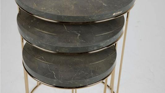 Τραπεζάκια σαλονιού ζιγκόν Serra