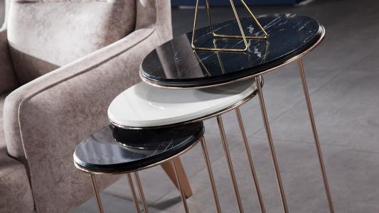 Τραπεζάκια σαλονιού ζιγκόν Serena